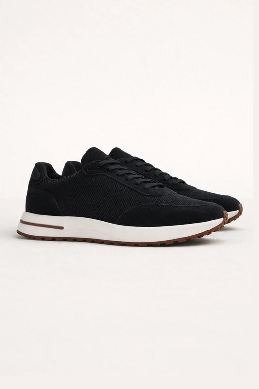 Giuliano City Sneaker Black | Suede City Sneaker