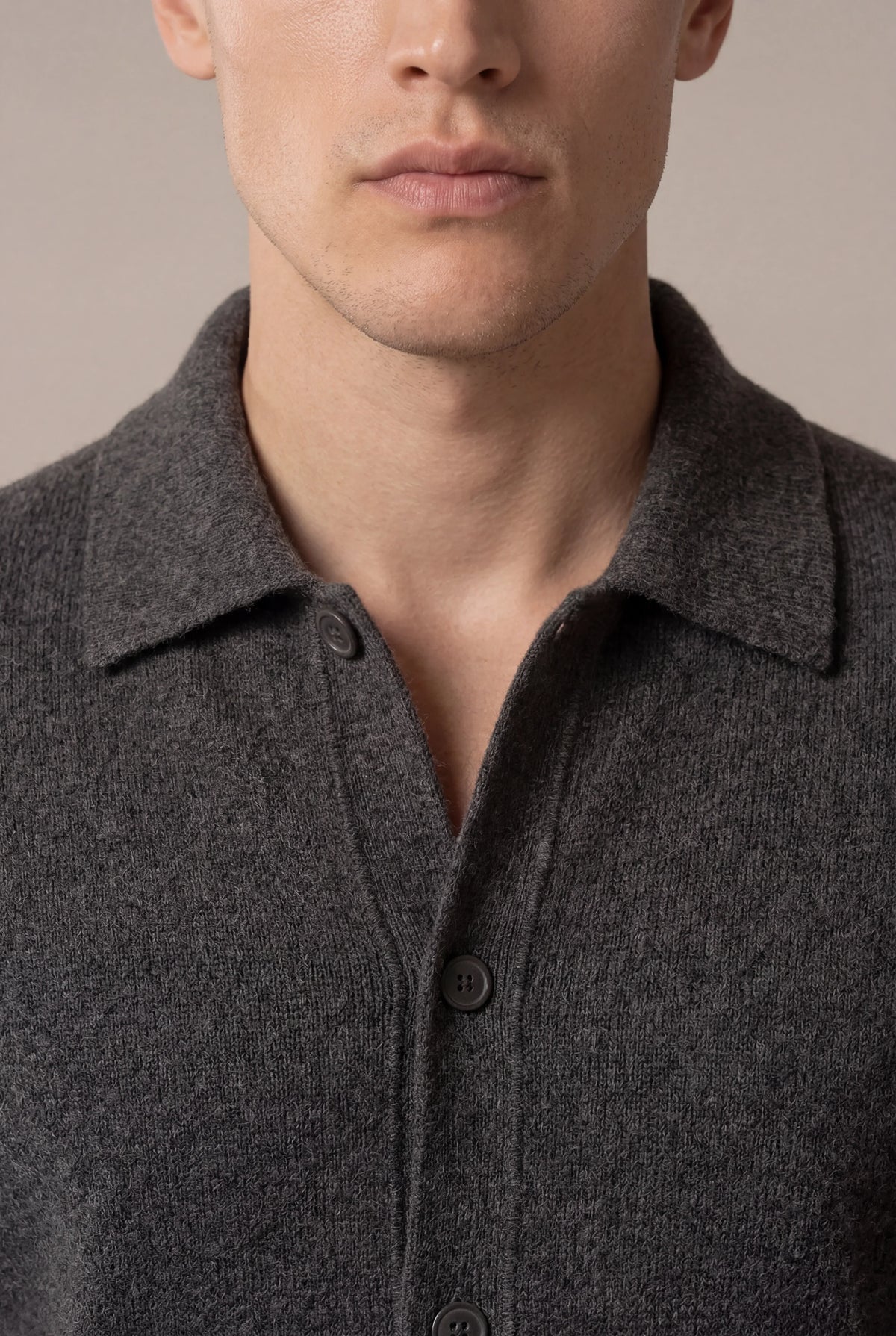 Miliano Cardigan Grey | Knit Cardigan with Chest Pockets
