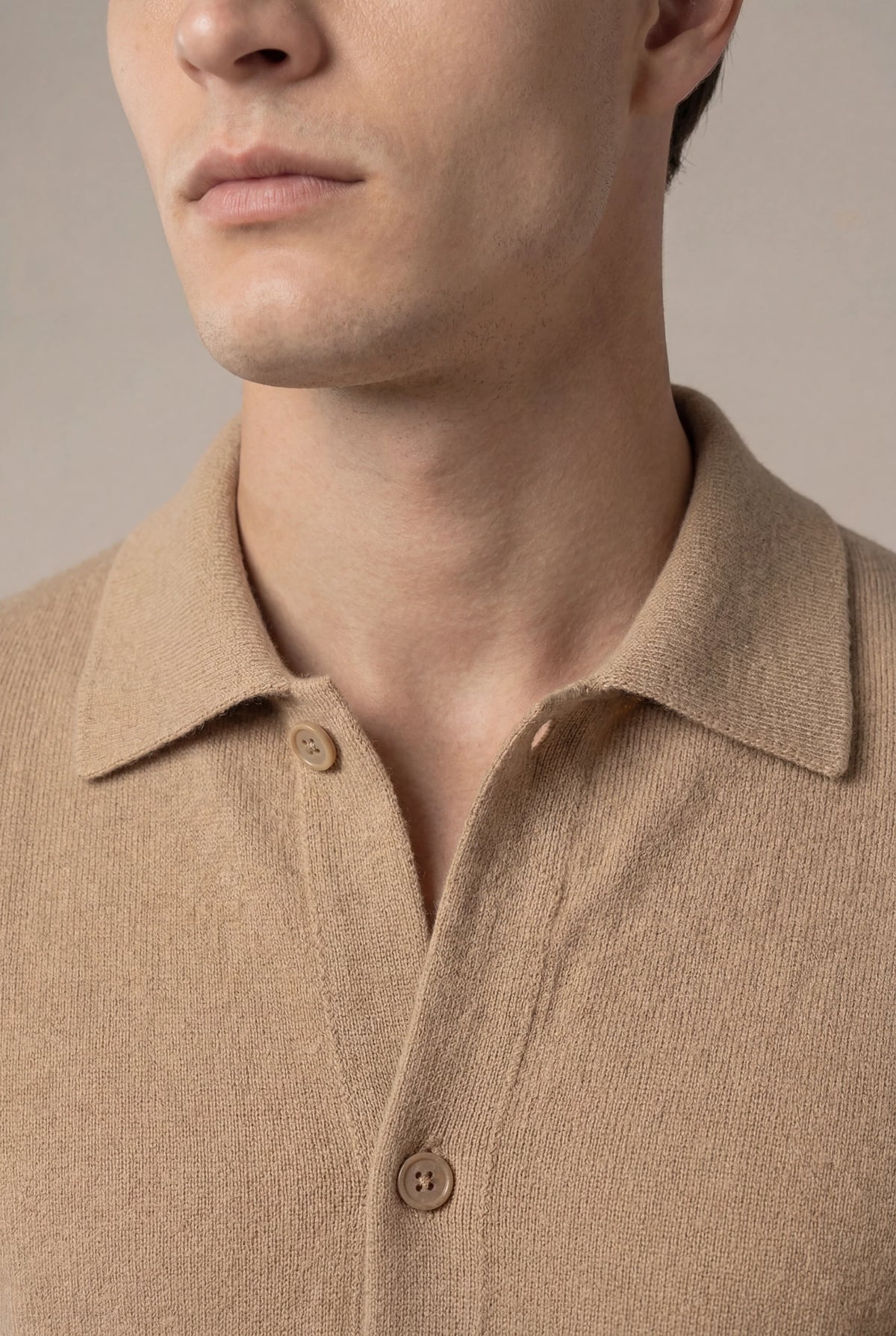 Miliano Cardigan Camel | Knit Cardigan with Chest Pockets