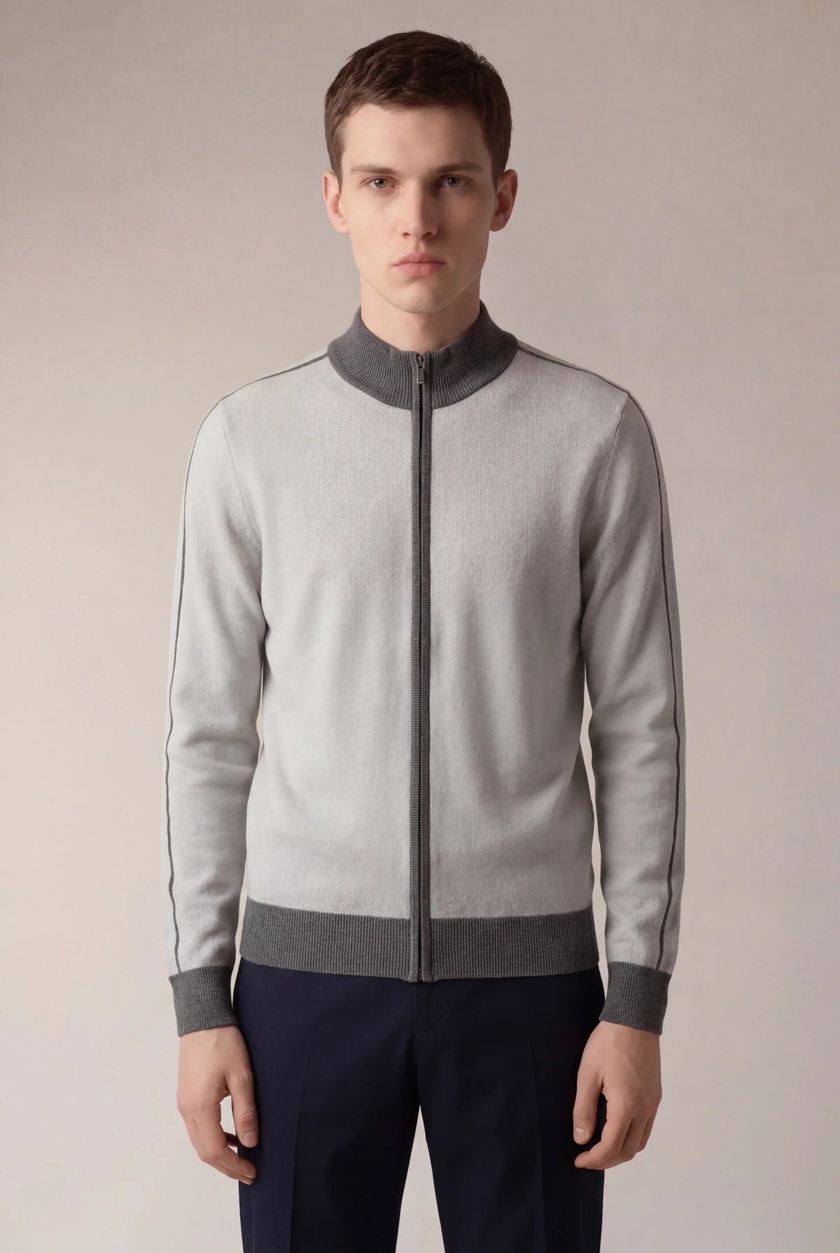 Santiono Cardigan Grey | Cashmere Button Cardigan