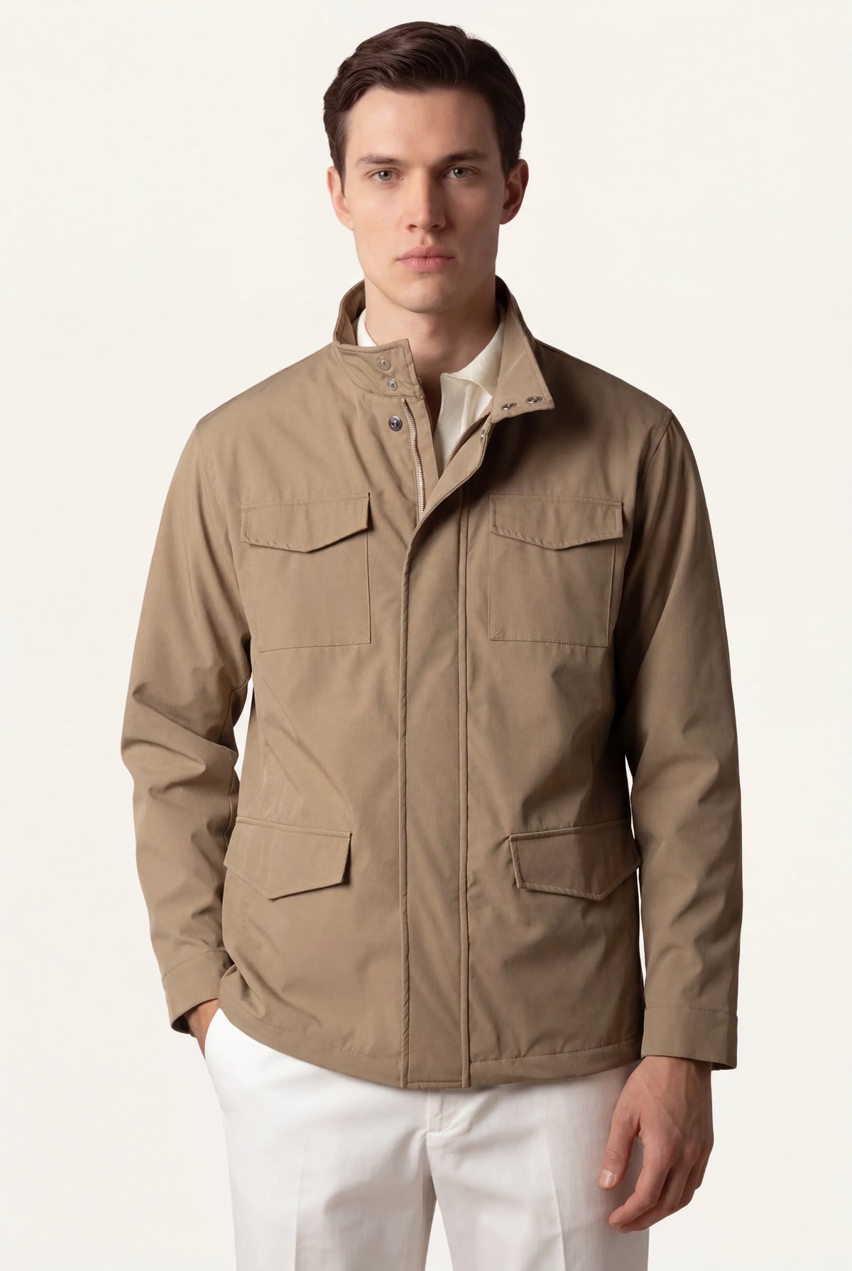 Givano Expedition Coat Khaki | Warm Winter Coat