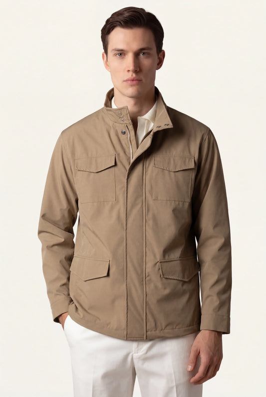 Givano Expedition Coat Khaki | Warm Winter Coat