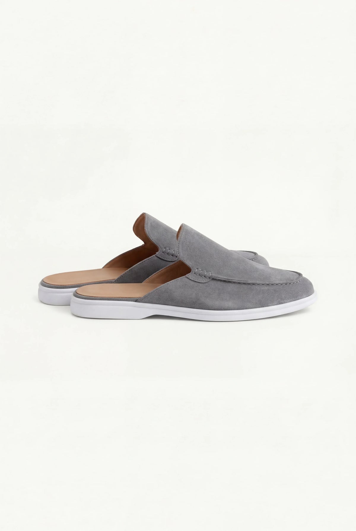 Suede Yacht Loafer Grey | Slip-On Boat Loafer
