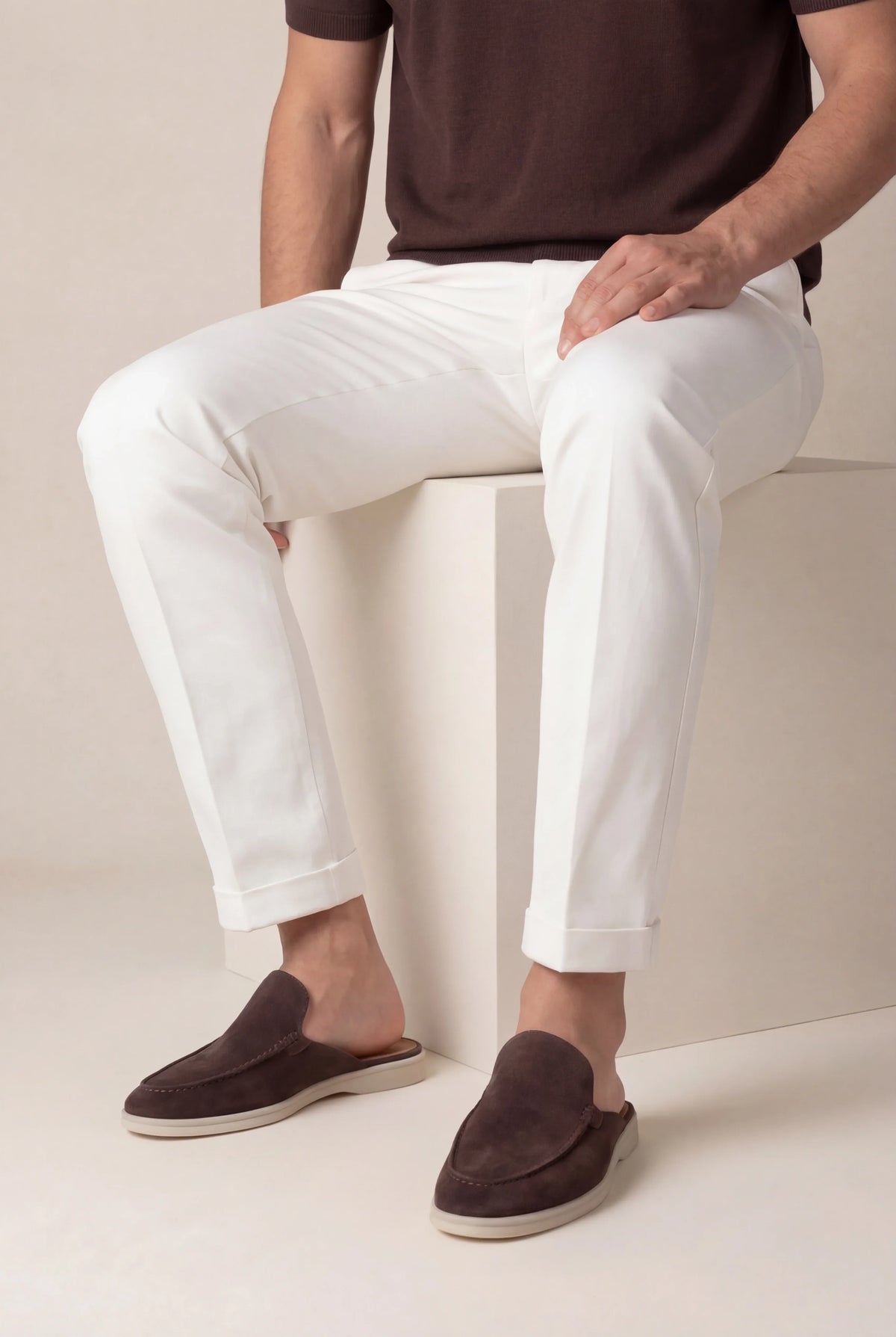 Suede Yacht Loafer Brown | Slip-On Boat Loafer