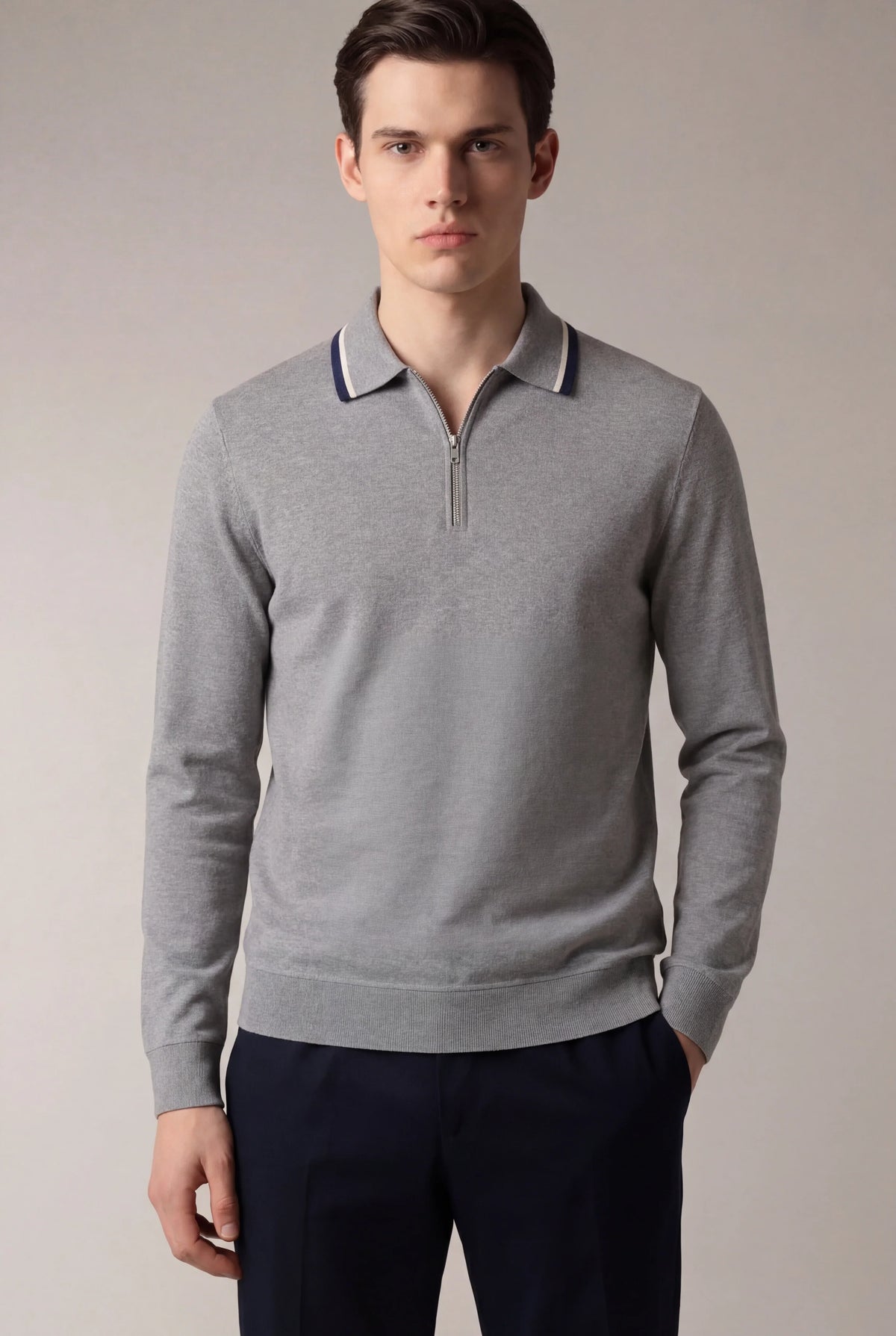 Extrafine City Polo Grey