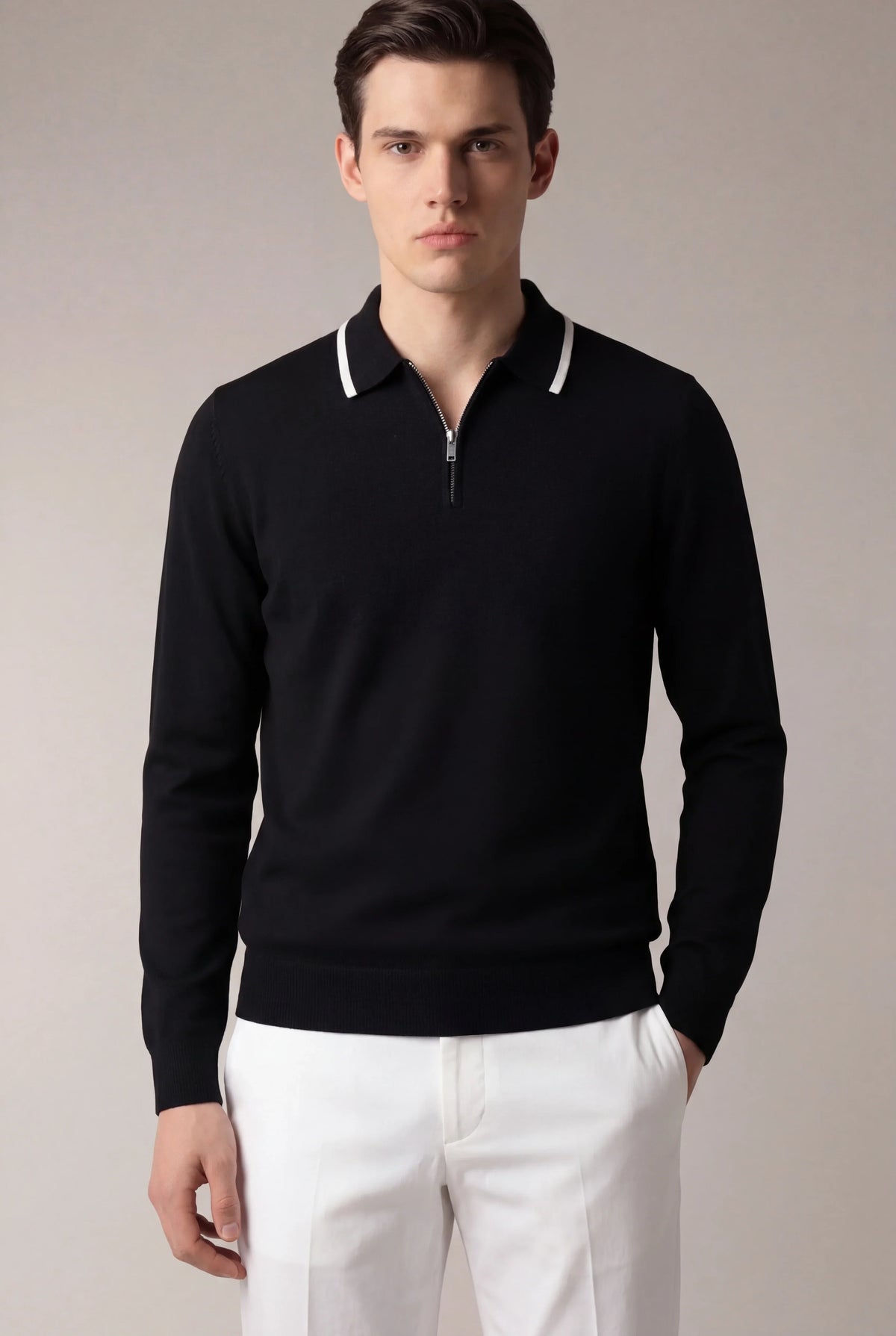 Extrafine City Polo Black