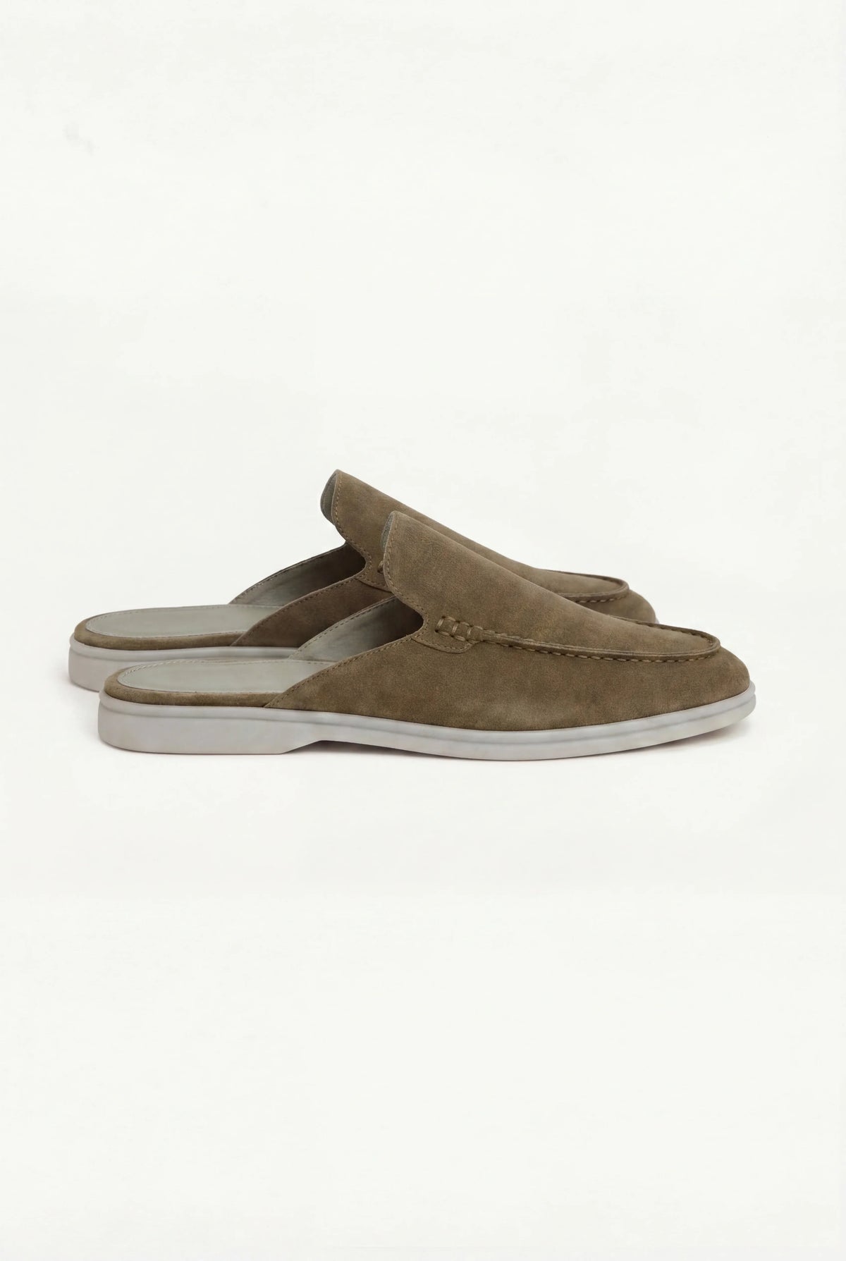 Suede Yacht Loafer Olive | Slip-On Boat Loafer