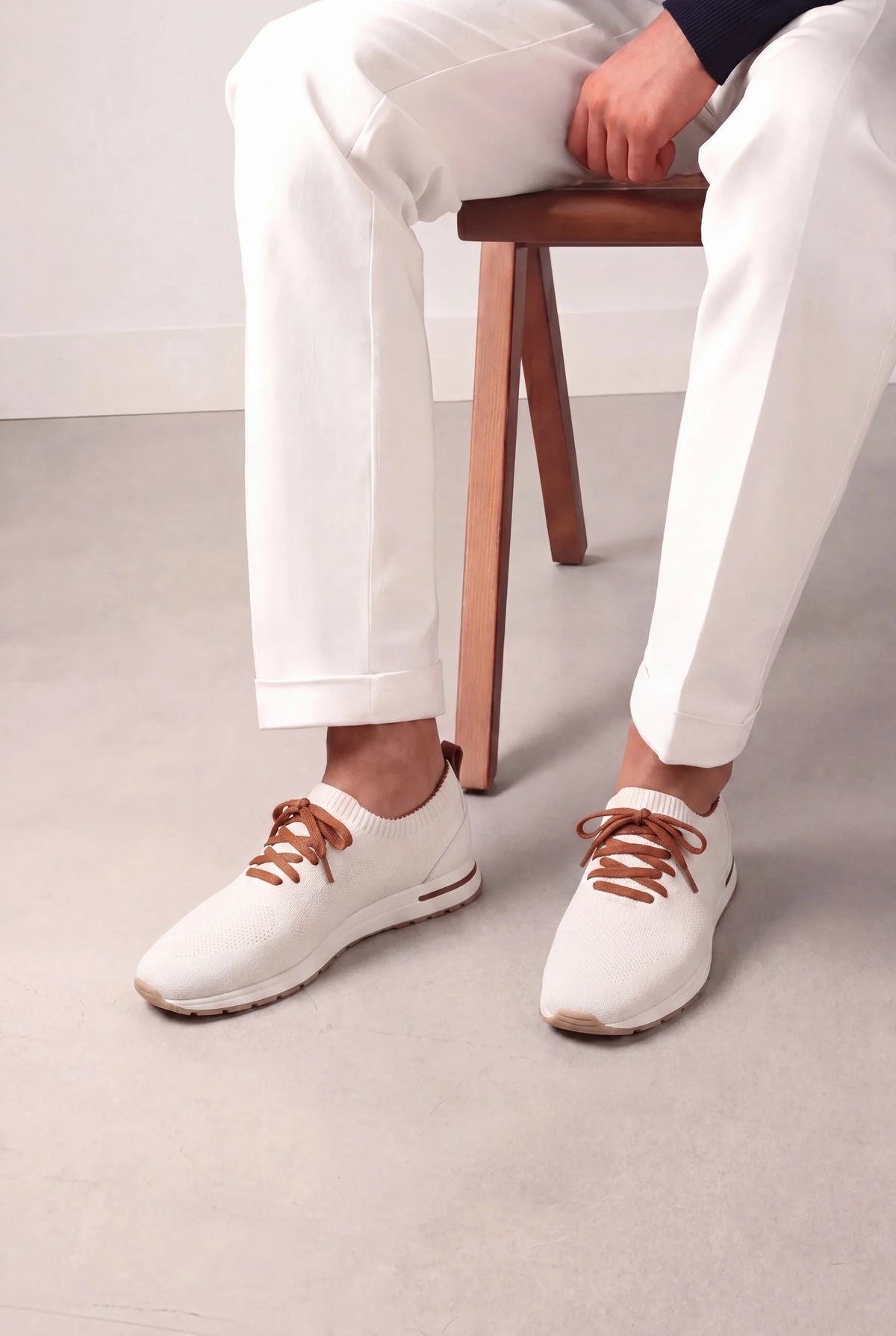 Active Knit Sneaker Light Ivory | Lightweight Knit Sneaker