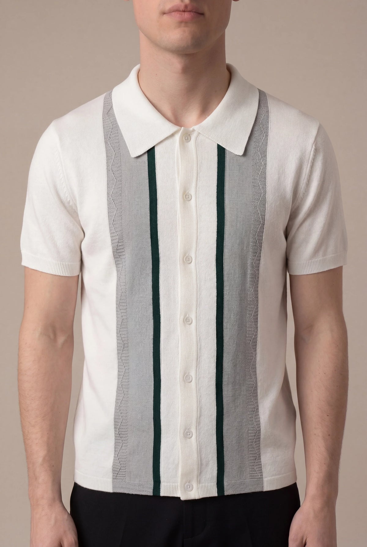 Valentieri Polo | Fine-Knit Button-Up Polo