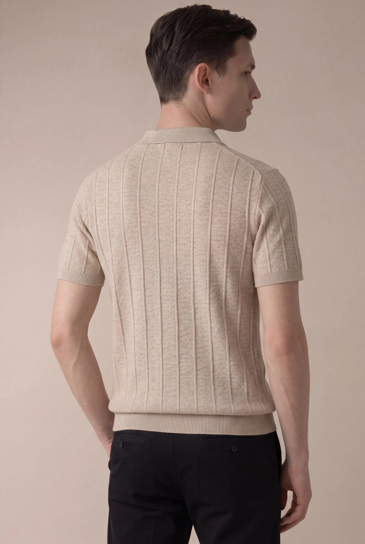 Aurelio T-Shirt Beige | Elegant Essential Tee