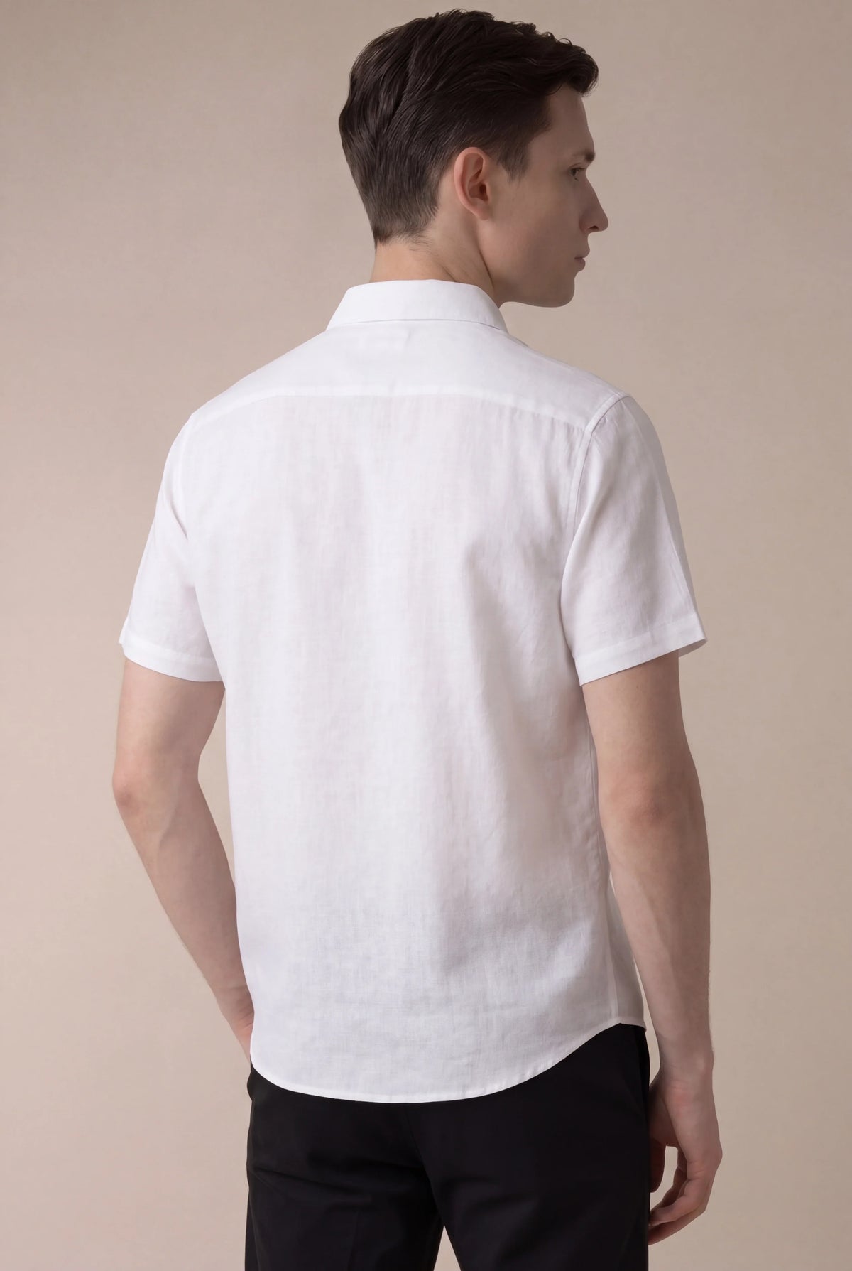 White Ponza Shirt | Linen Popover Shirt