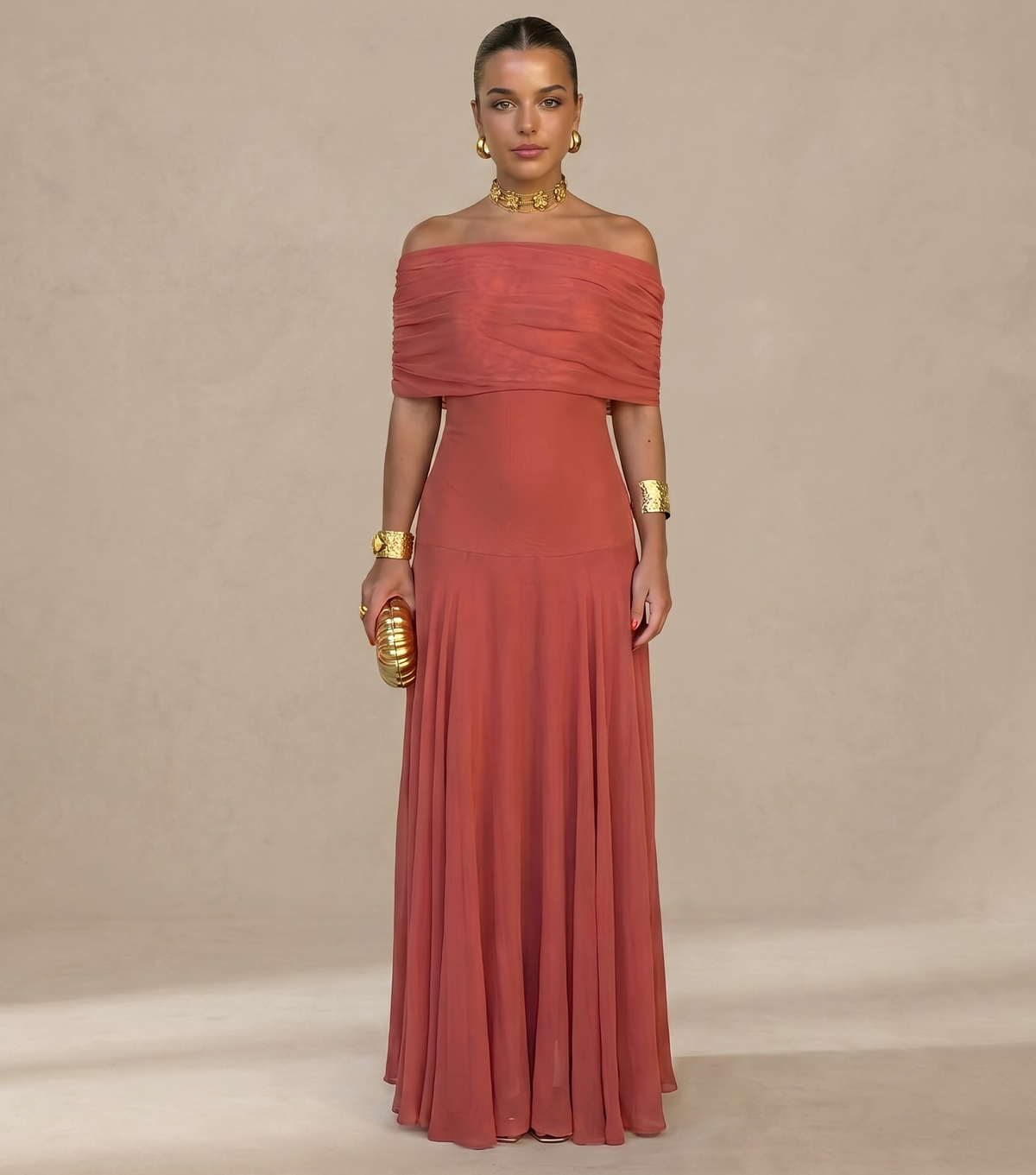 Elegante vestido de fiesta