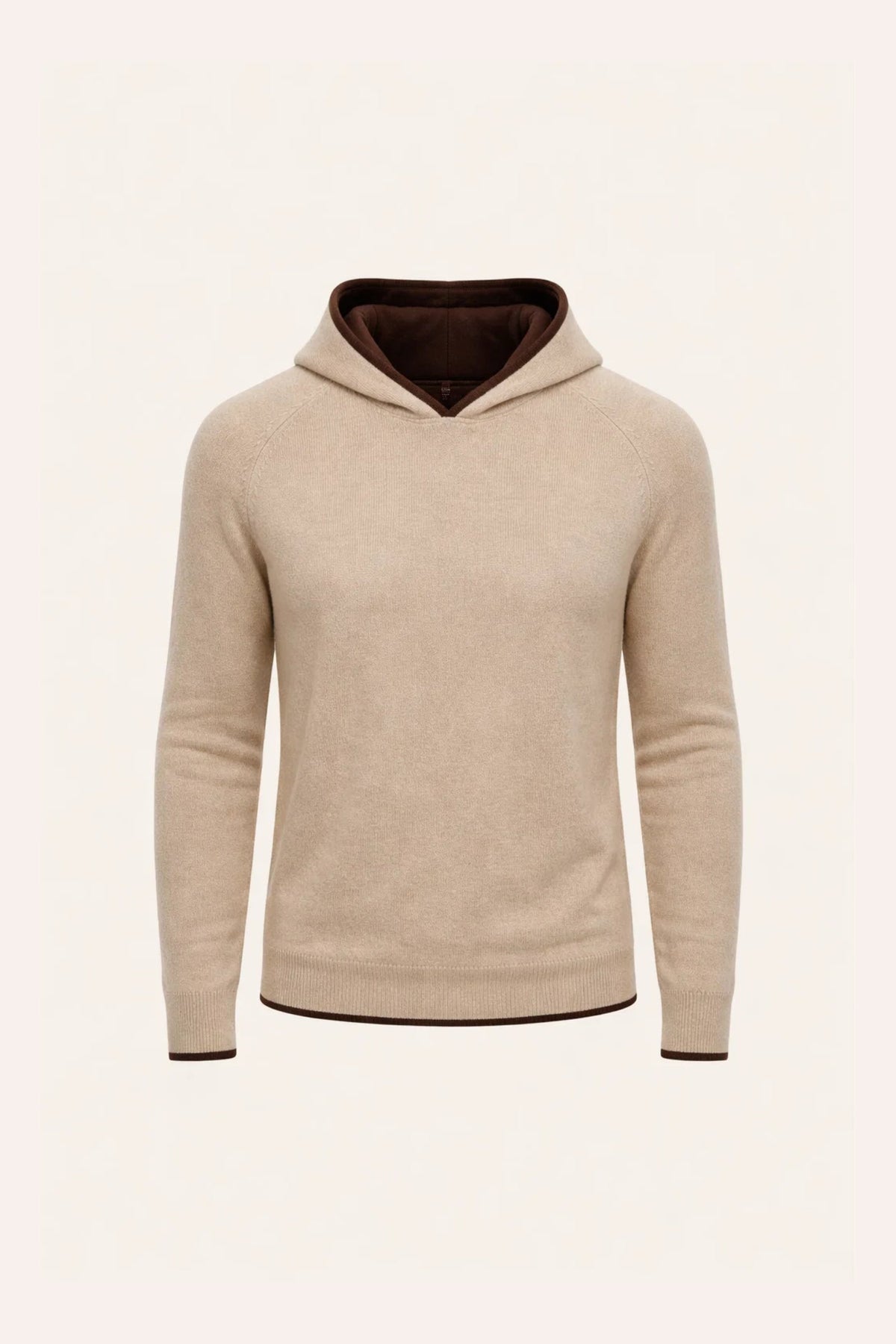 Irco Como Hoodie Beige | Cashmere Knit Hoodie