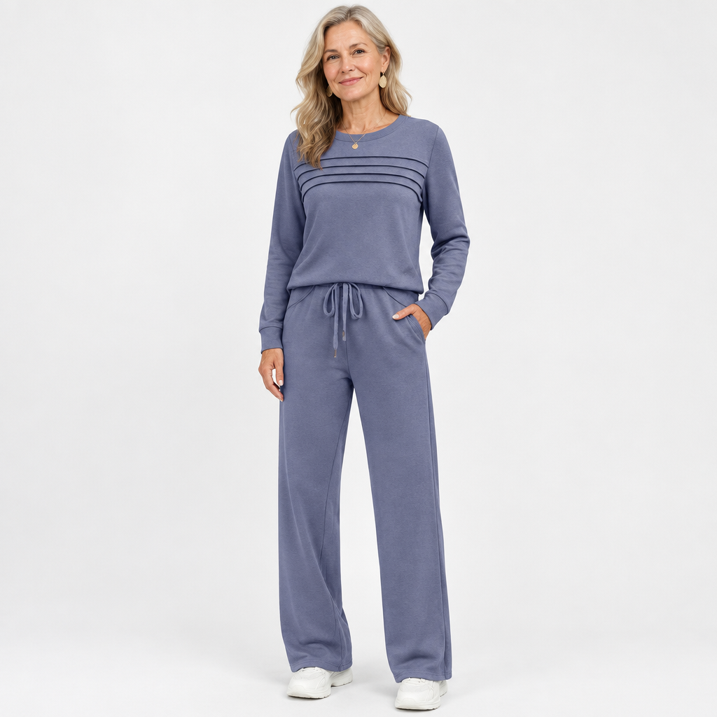 Conjunto de punto con pantalón de cordón