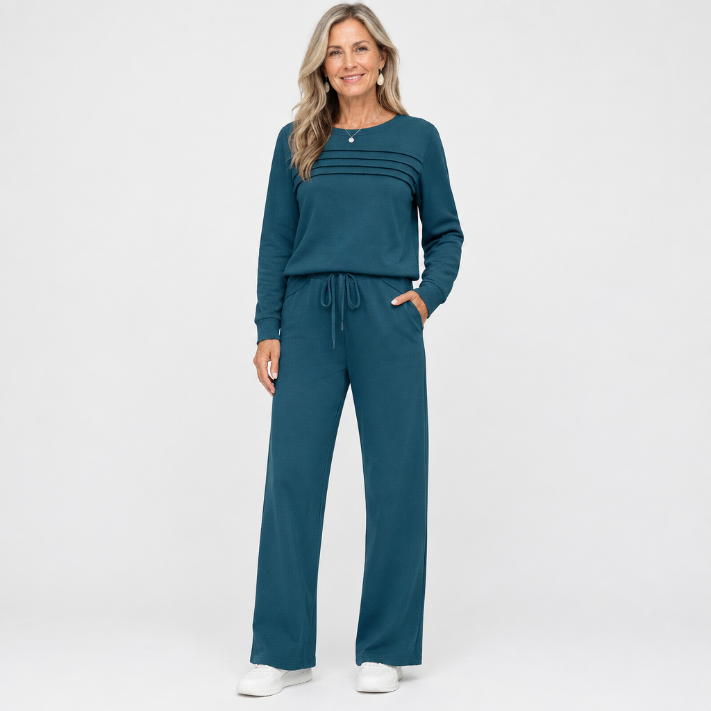 Conjunto de punto con pantalón de cordón
