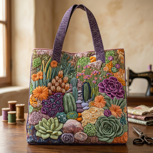 Bolso de mano floral acolchado