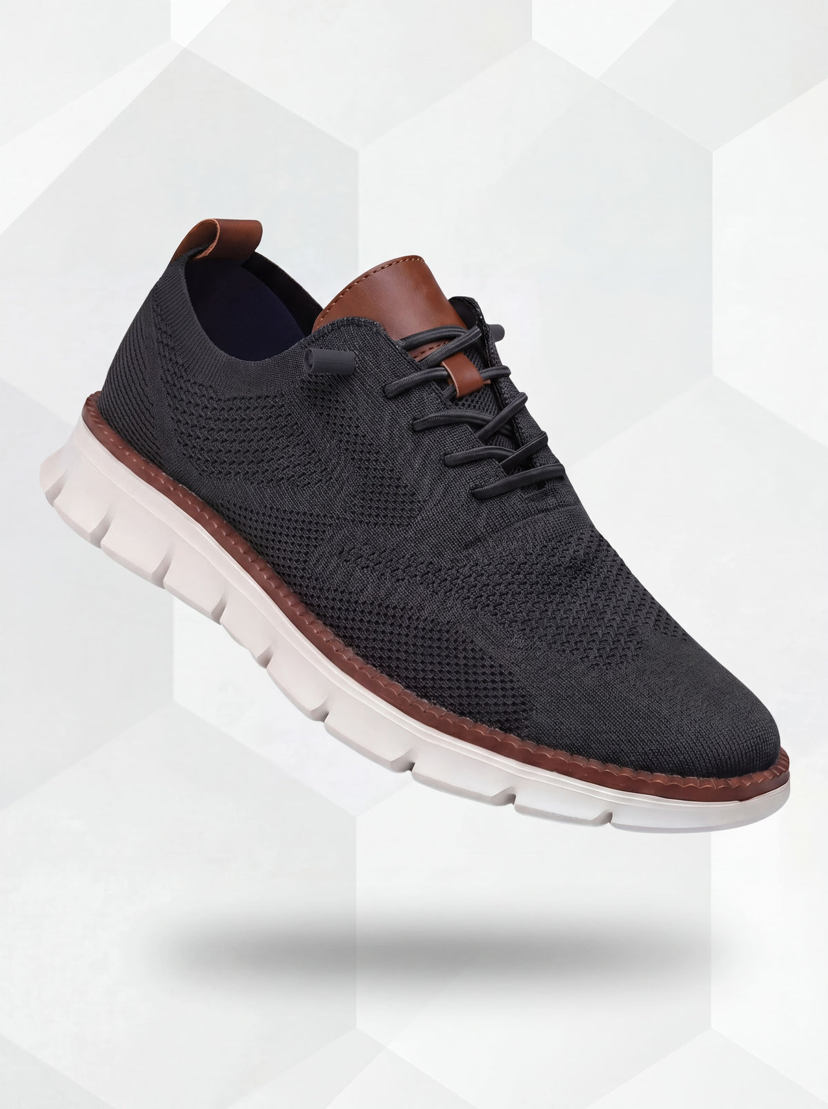 Ultracomfort Breathable Shoes Black & White | Lightweight Walking Shoes