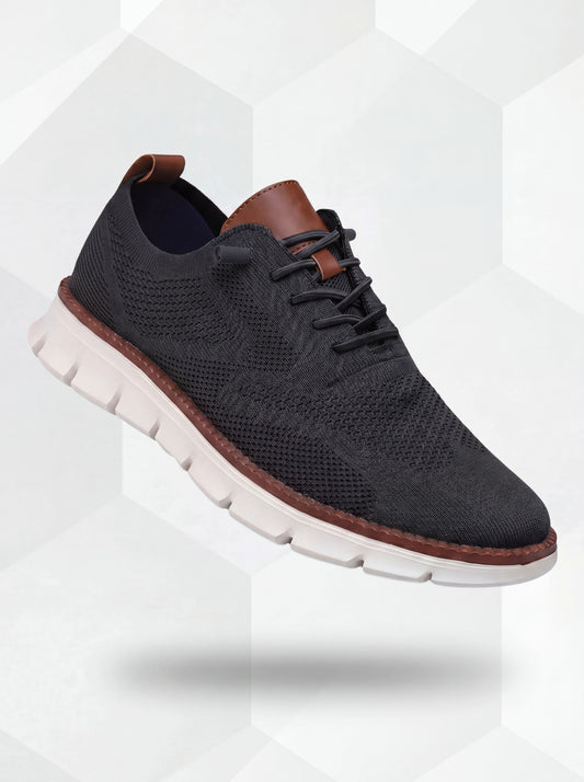 Ultracomfort Breathable Shoes Black & White | Lightweight Walking Shoes