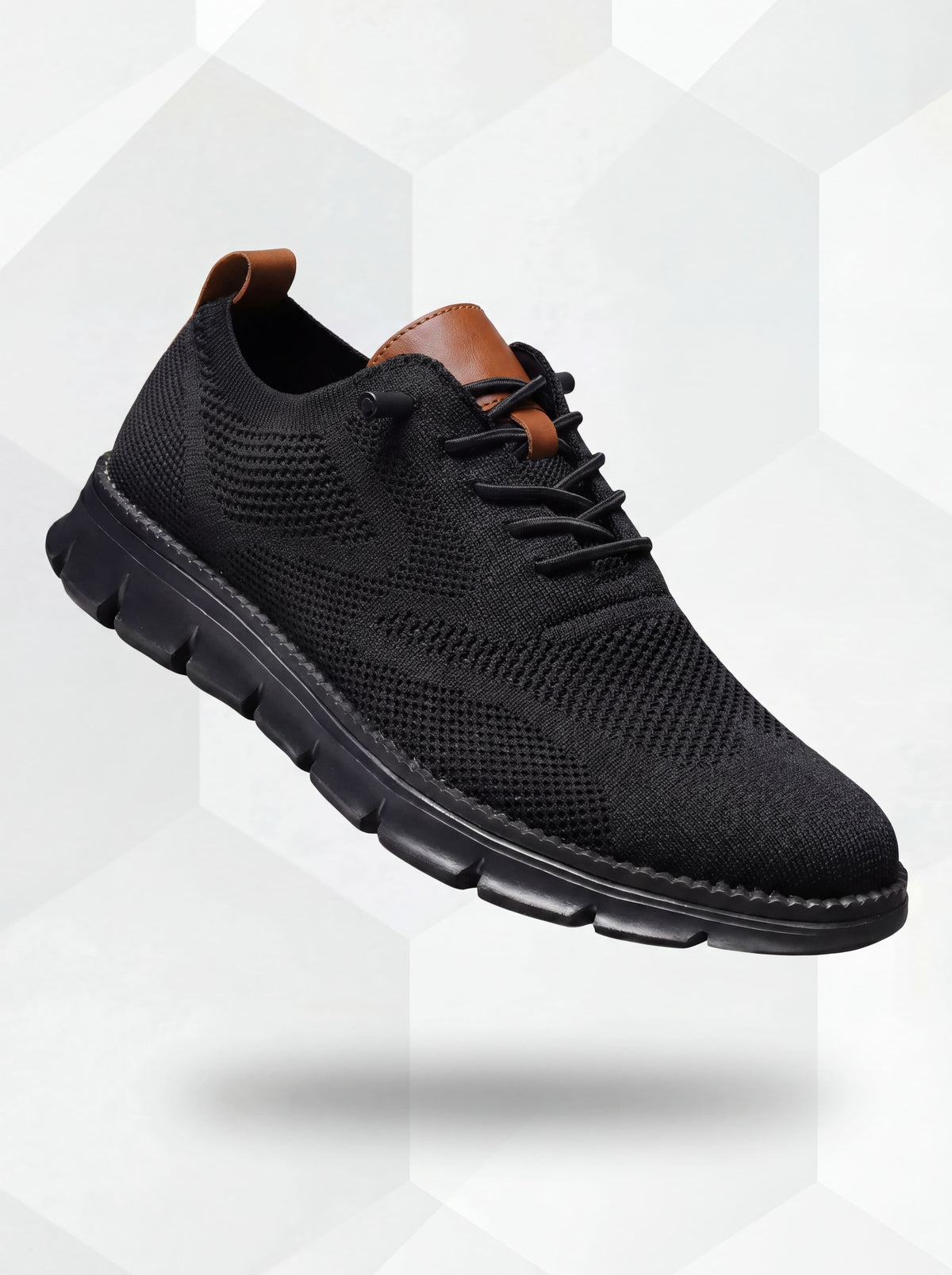Ultracomfort Breathable Shoes Black | Lightweight Walking Shoes