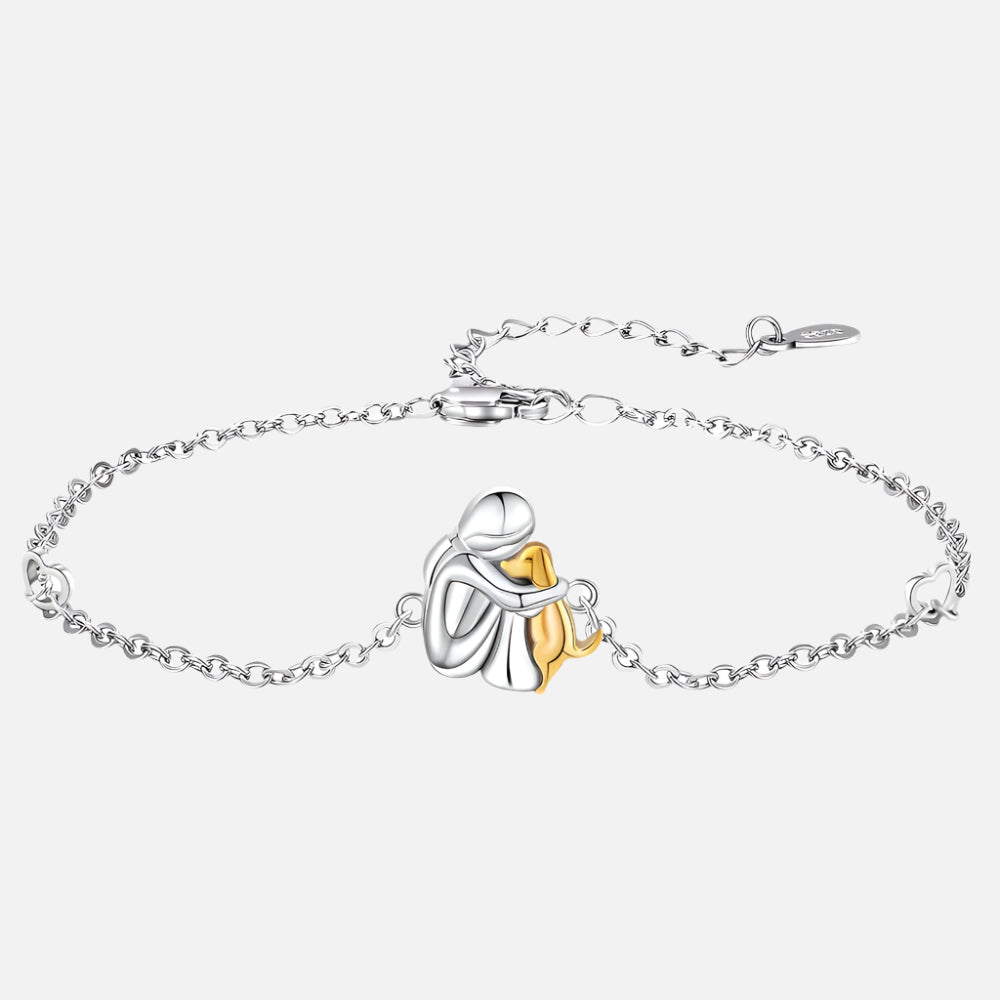 Pulsera ajustable con charm de perro