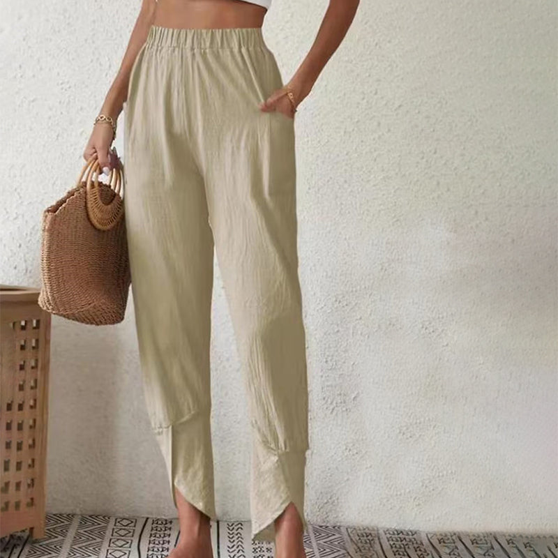 Pantalón con efecto desgastado