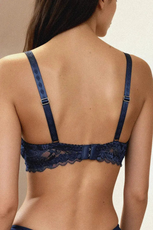 Femme Sculpt | Lace Underwire Bra in Royal Blue