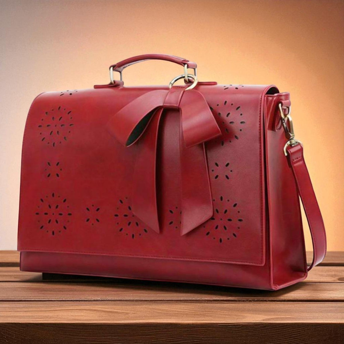 Bolsa con flores cortadas con láser