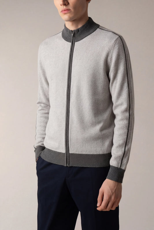 Santiono Cardigan Grey | Cashmere Button Cardigan