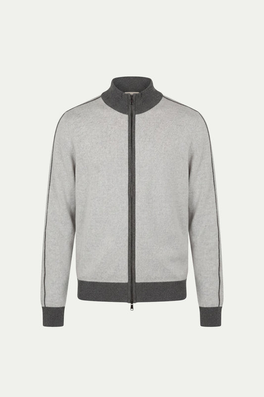 Santiono Cardigan Grey | Cashmere Button Cardigan