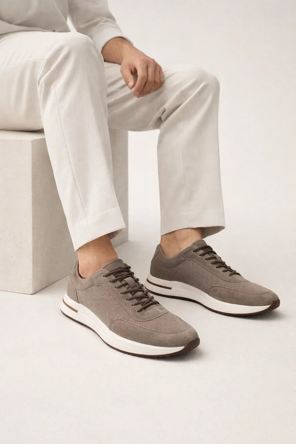 Giuliano City Sneaker Beige | Suede City Sneaker