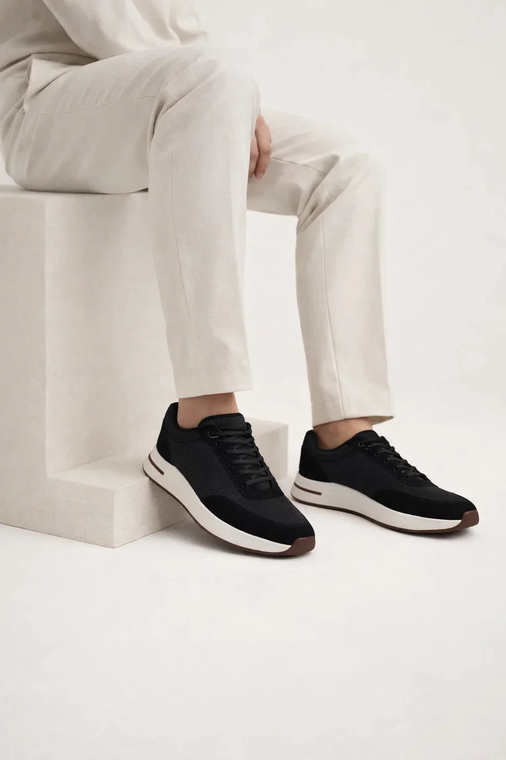 Giuliano City Sneaker Black | Suede City Sneaker