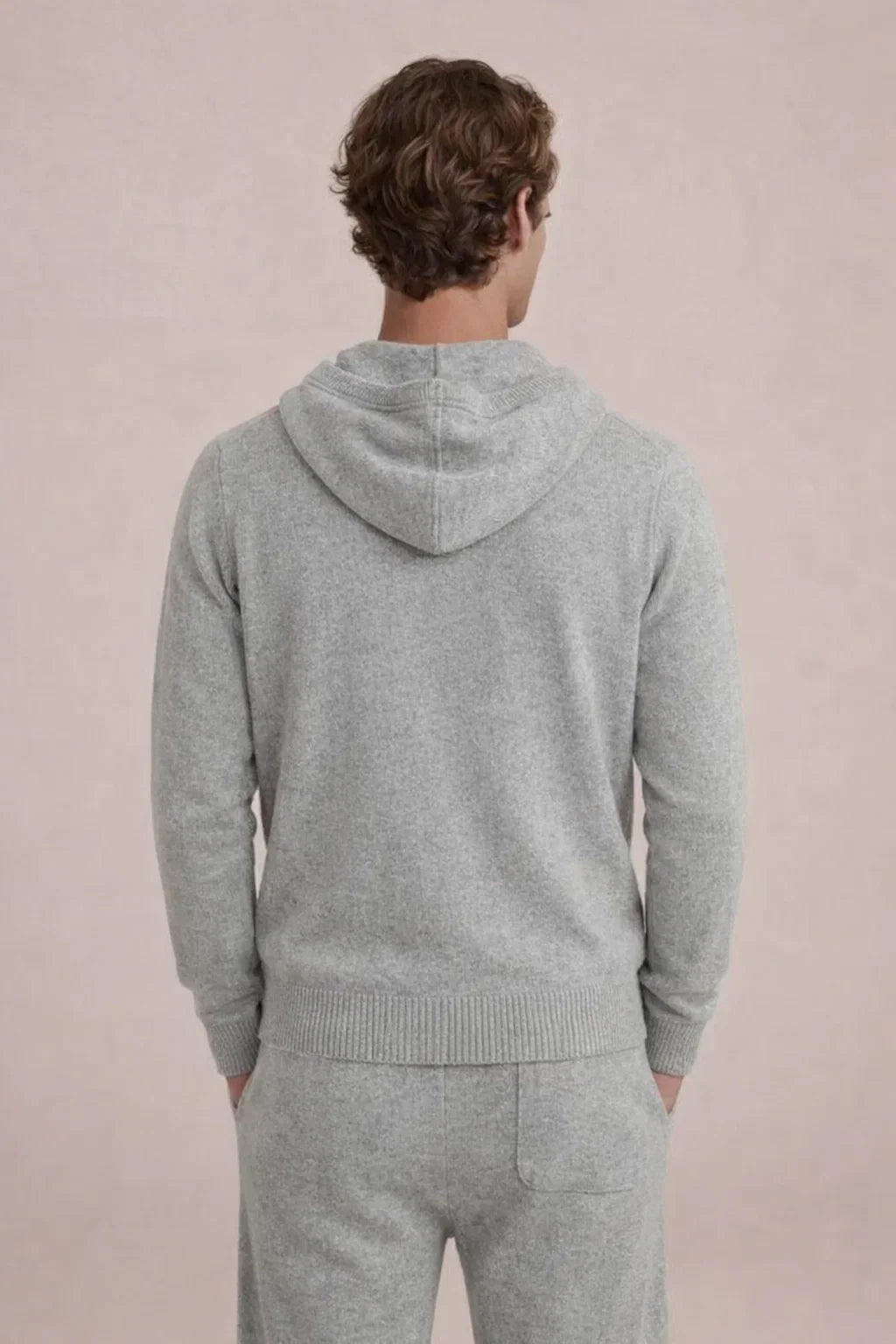 Noreli Signature Set Light Grey | Hooded Knit Set