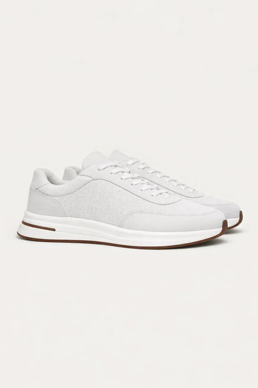 Giuliano City Sneaker White | Suede City Sneaker
