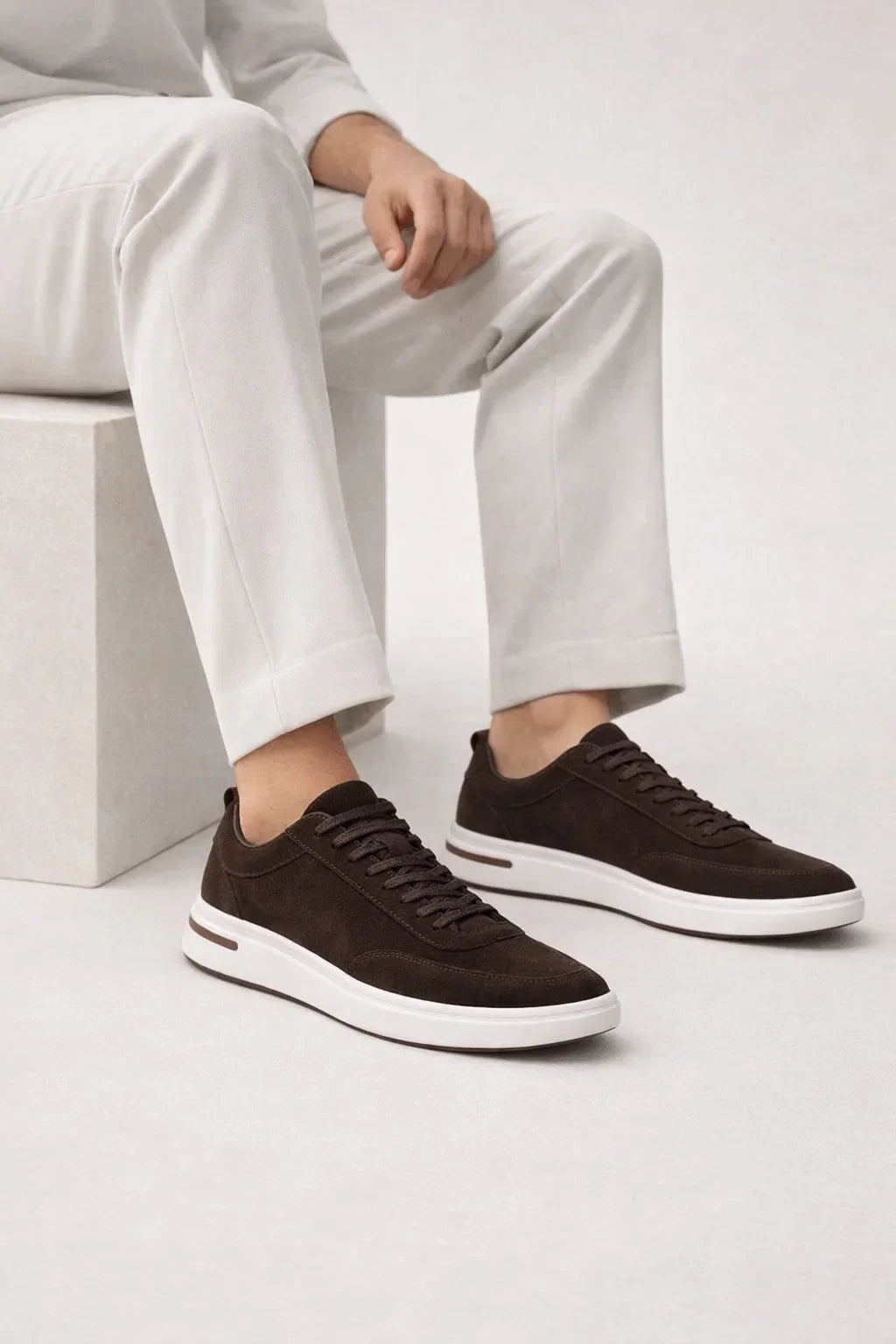 Giorgio Sneaker Brown | Suede Low-Top Sneaker