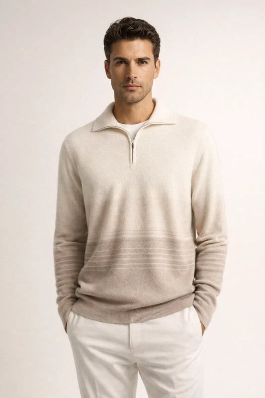 Lionel Voyager Zip-Up | Cashmere Half-Zip Sweater