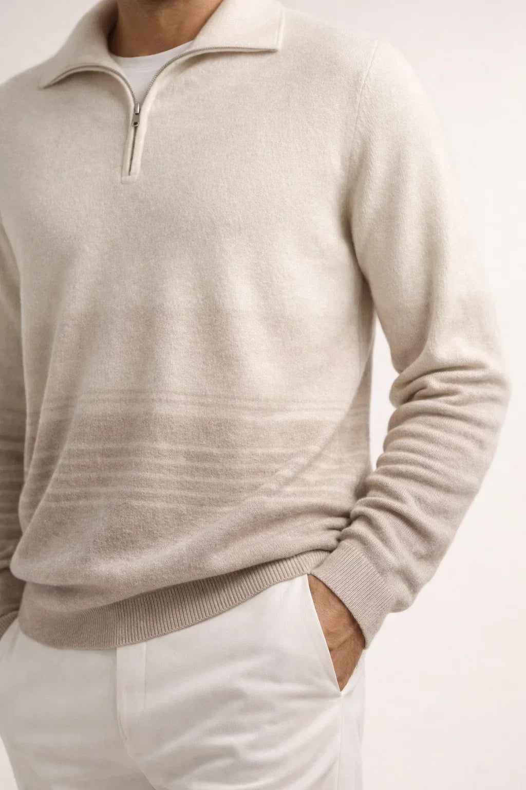Lionel Voyager Zip-Up | Cashmere Half-Zip Sweater