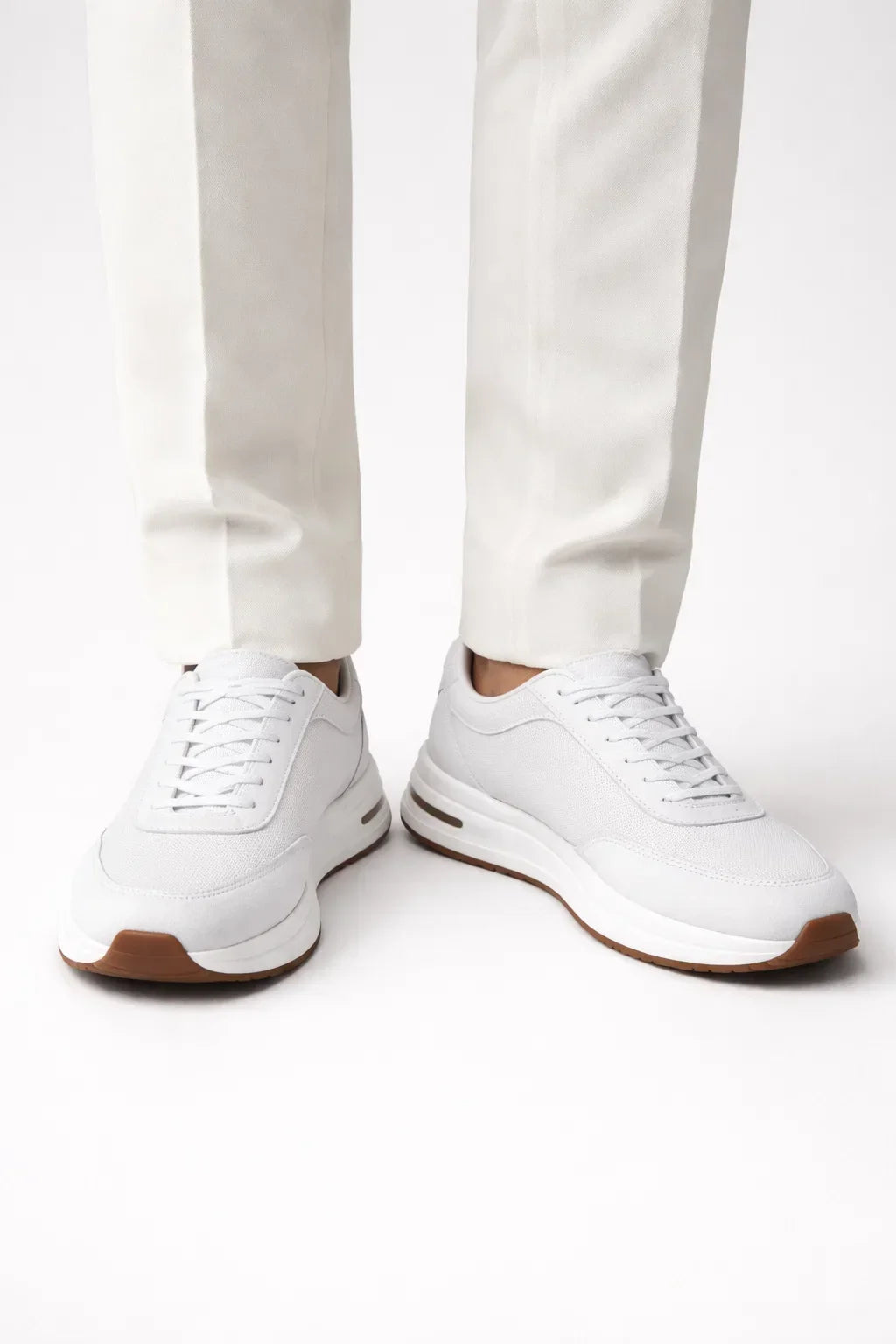 Giuliano City Sneaker White | Suede City Sneaker