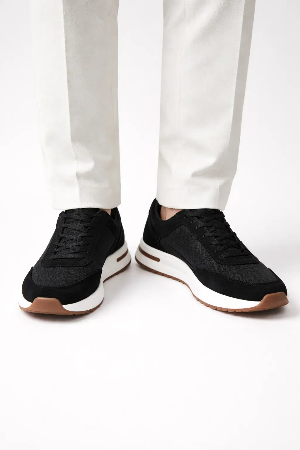 Giuliano City Sneaker Black | Suede City Sneaker
