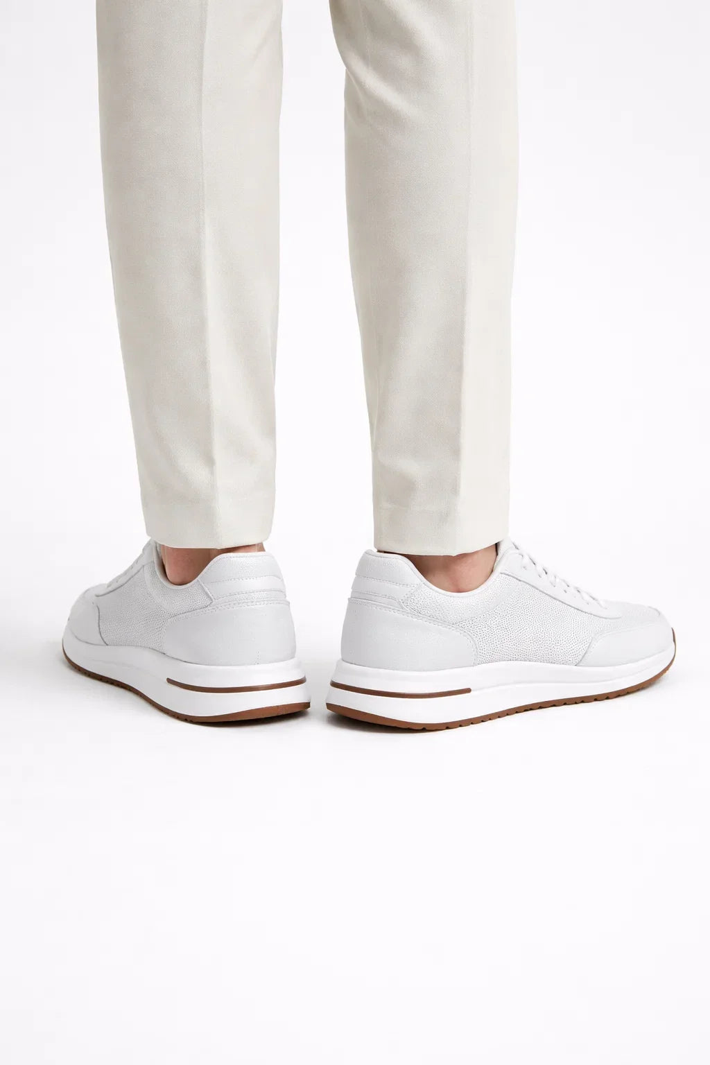 Giuliano City Sneaker White | Suede City Sneaker