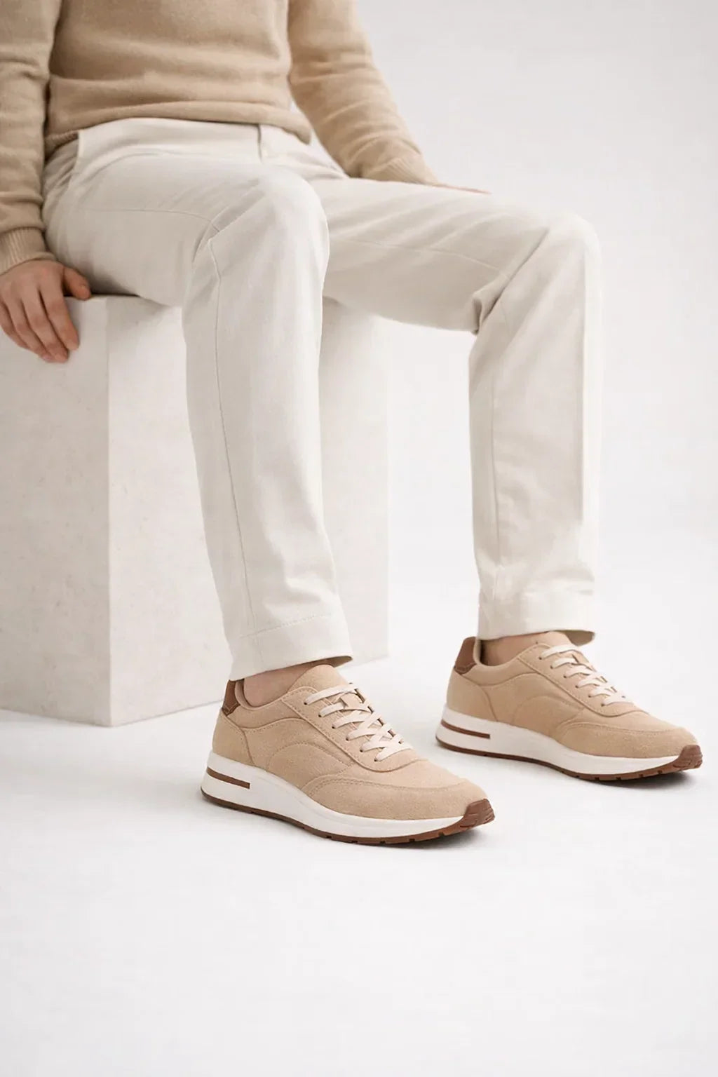 Rafelo Sneaker Beige | Premium Low-Top Sneaker