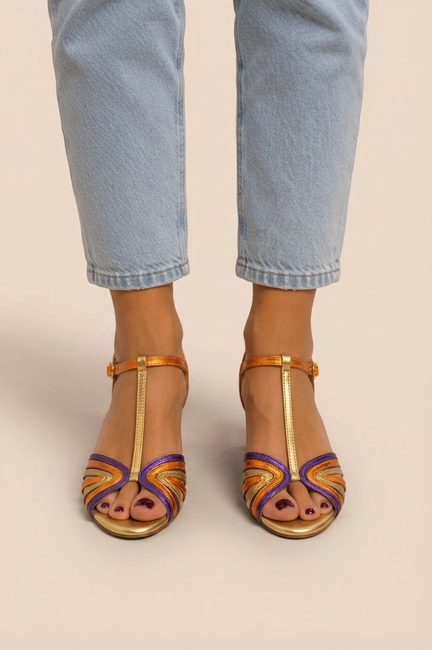 Sandalias multicolor de verano