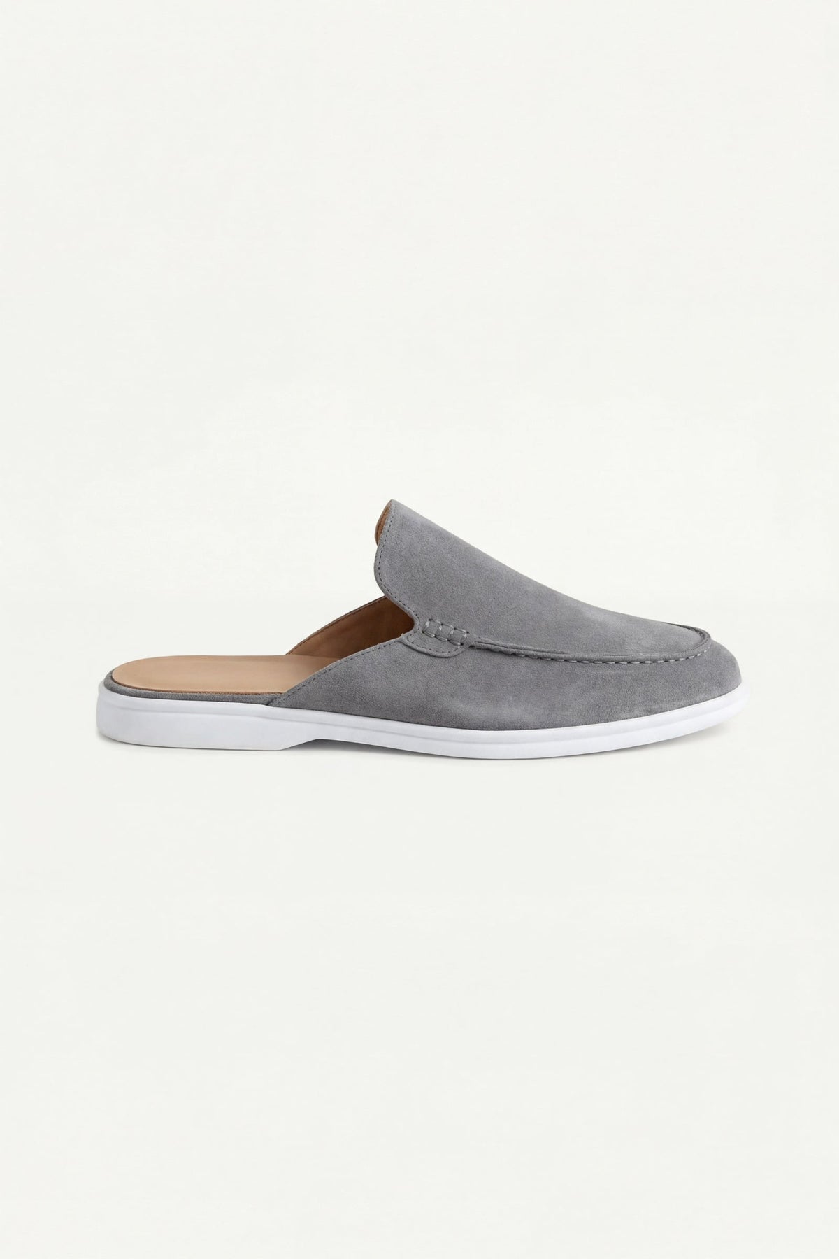 Suede Yacht Loafer Grey | Slip-On Boat Loafer